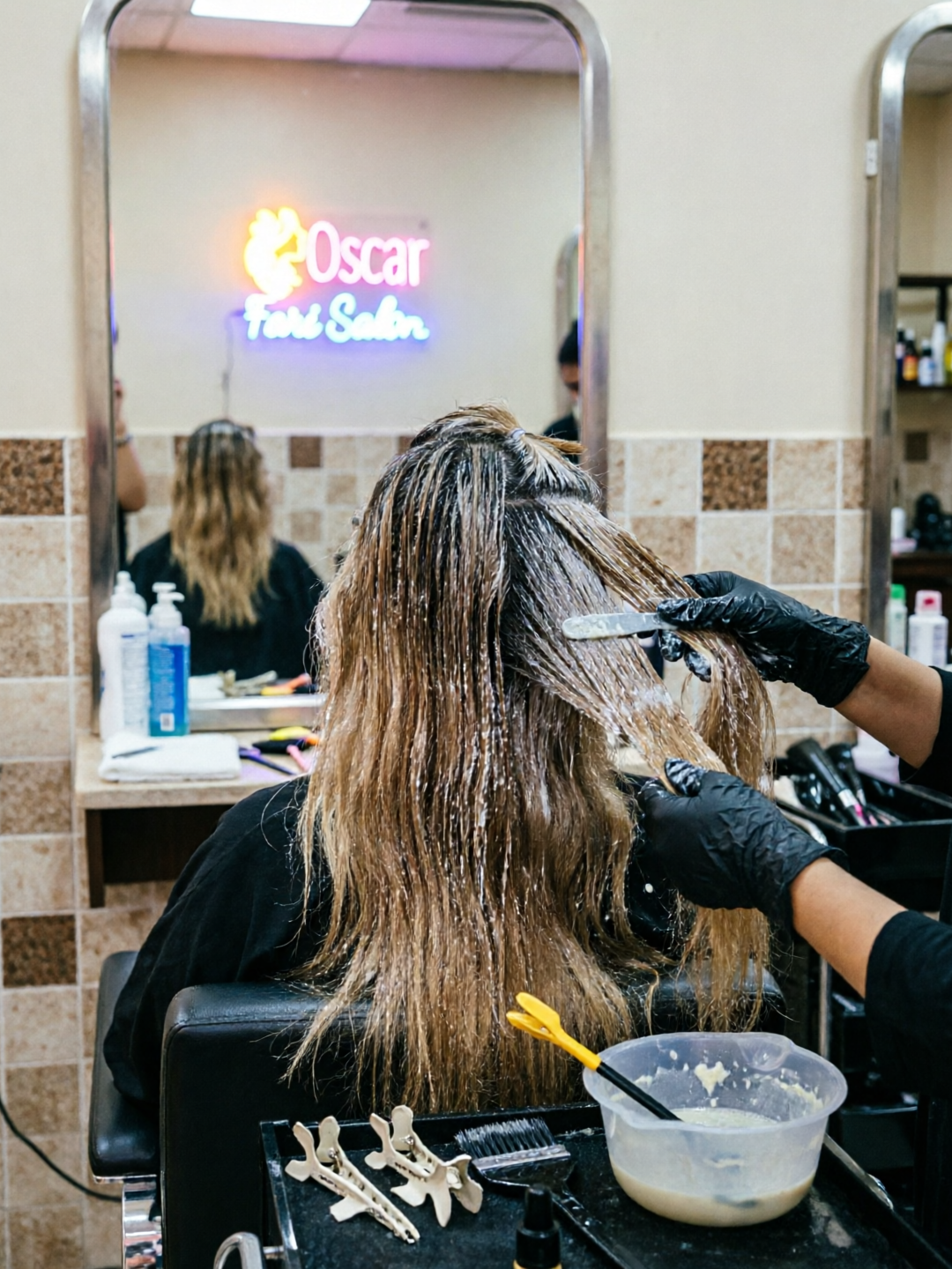 Nanoplasty hair treatment at Oscar Fari Salon Lahore